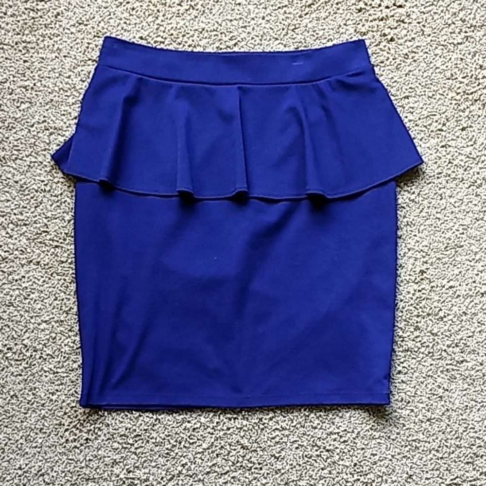 Mossimo Purple Peplum Skirt
